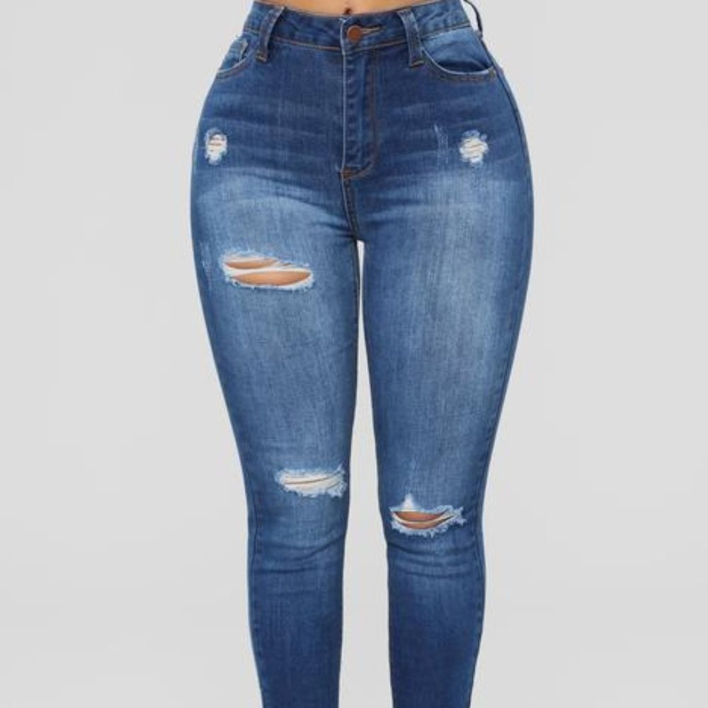 Hannah High Rise Jeans - Dark Denim
